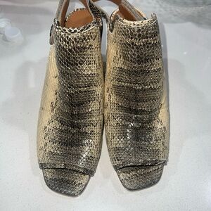 Sarto Elegant Snakeskin Open-Toe Women's Shoes size 9.5 New..